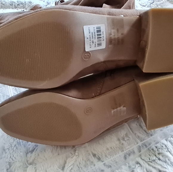 NWT Charlotte Russe Over The Knee Boots Taupe Sz 8 - Picture 8 of 8